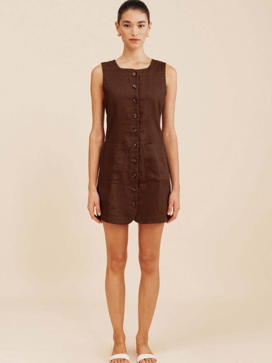 Posse Dresses & Skirts - POSSE Emma Button Down Dress Size Small